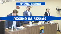 25ª Sessão Ordinária de 2022