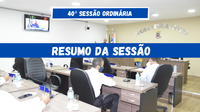 40ª Sessão Ordinária de 2021