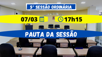 5ª Sessão Ordinária de 2022