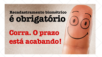 Cadastro Biométrico se encerra dia 30 de agosto. 
