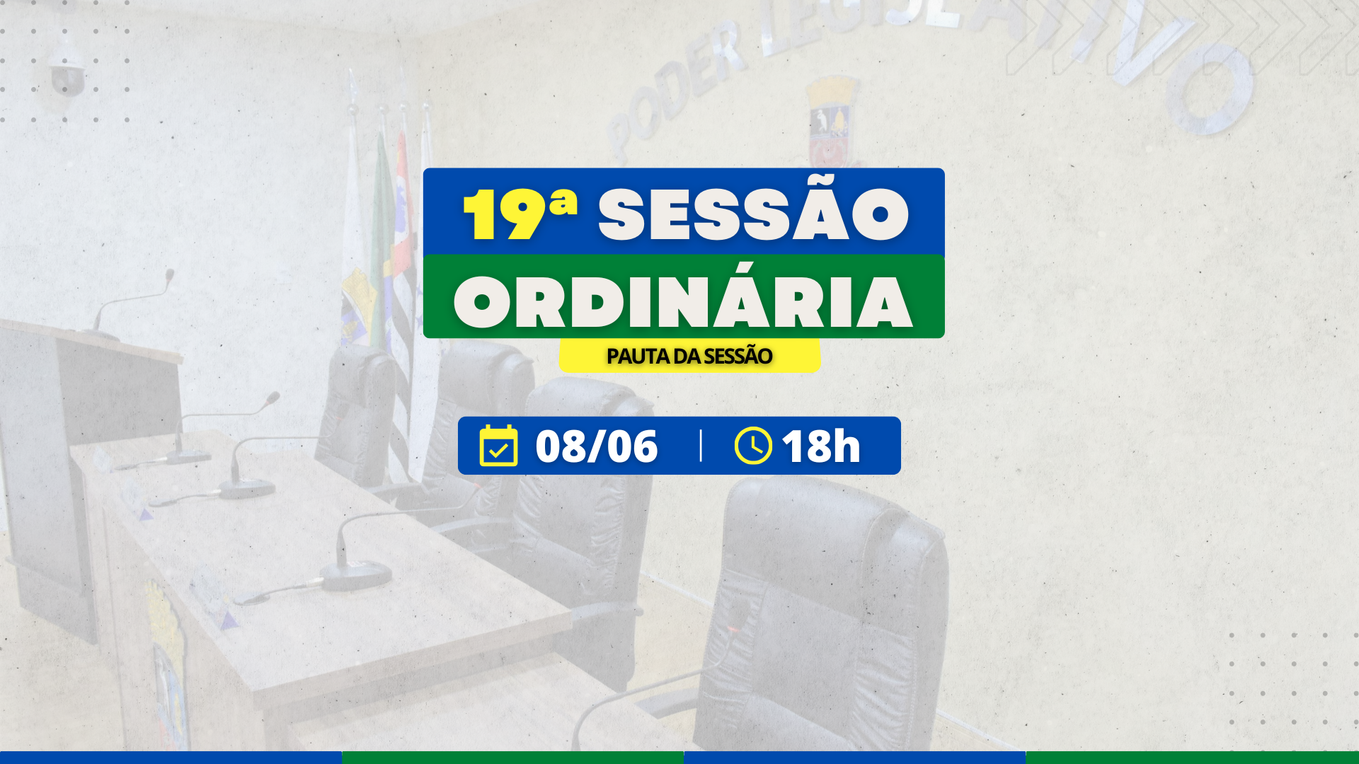 Câmara analisará aberturas de crédito para infraestrutura esportiva e assistência social na 19ª Sessão Ordinária