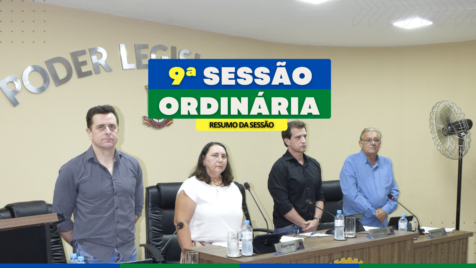 Câmara aprova cinco projetos na 9ª Sessão Ordinária de 2025