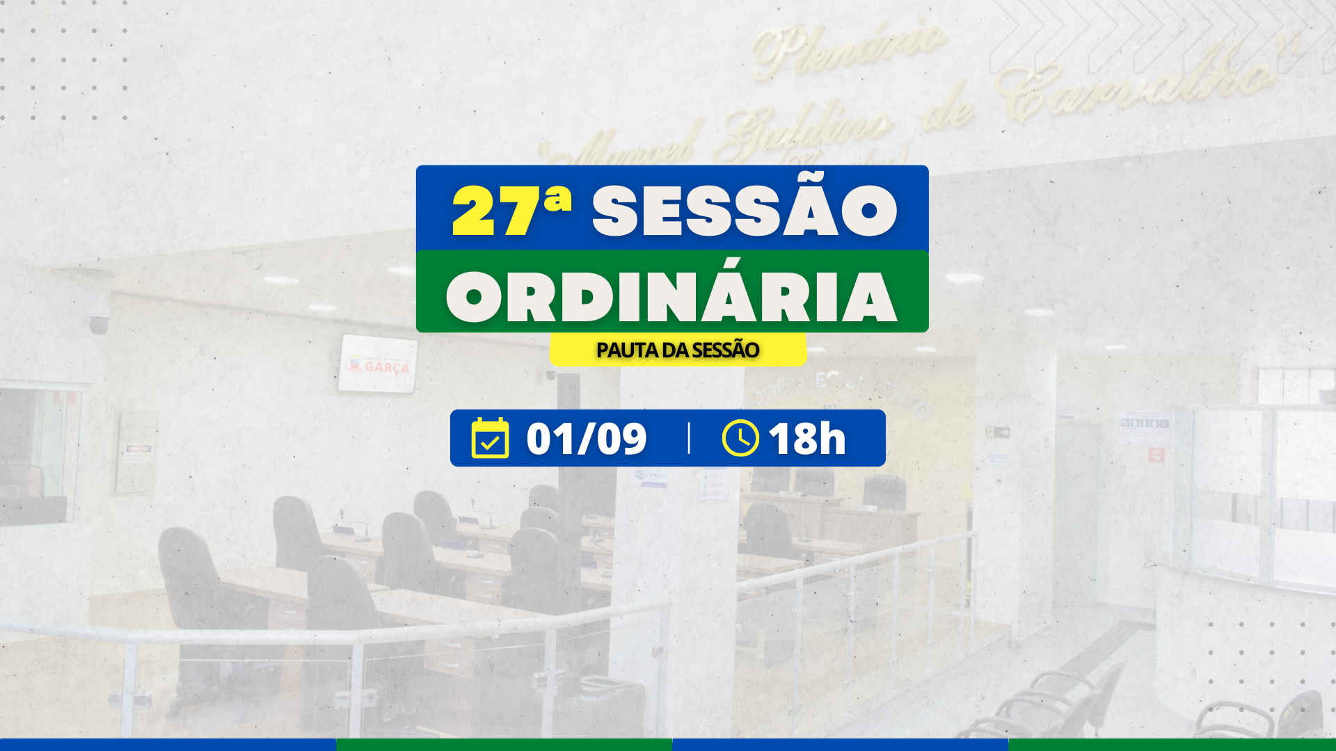 Câmara de Garça analisa projetos sobre Orçamento Cidadão, utilidade pública e remoção de veículos abandonados