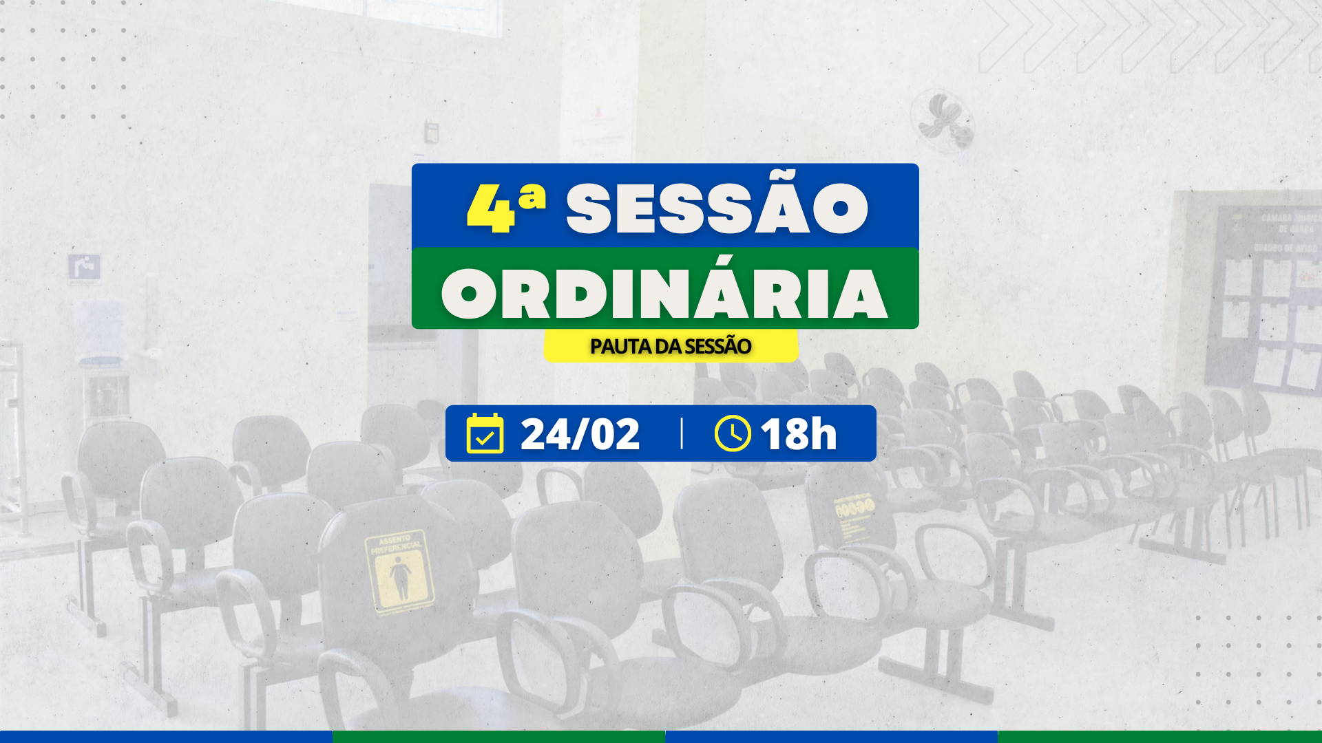 Câmara de Garça realiza 4ª Sessão Ordinária em novo horário (18h) na próxima segunda-feira.