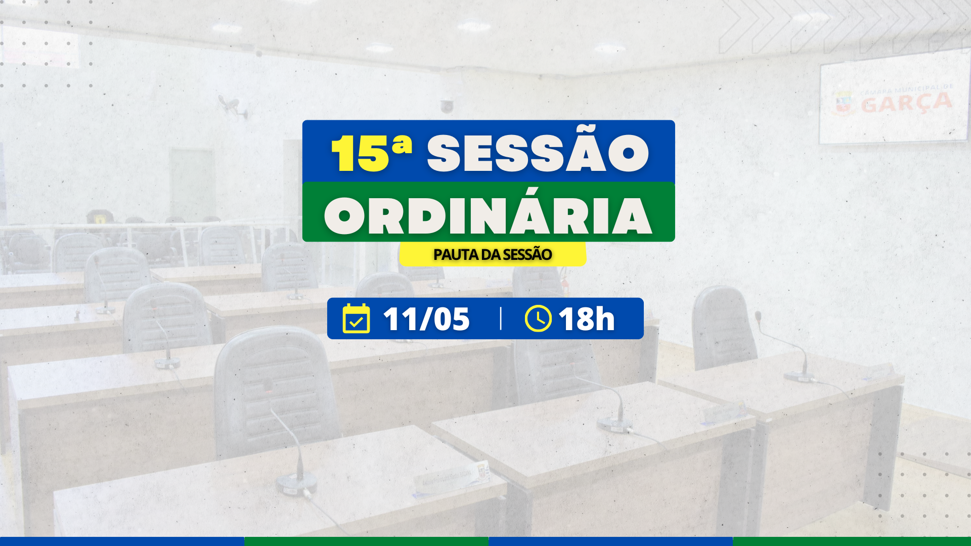 Câmara de Garça vota abertura de crédito para educação e denominação de galeria na 15ª Sessão Ordinária.