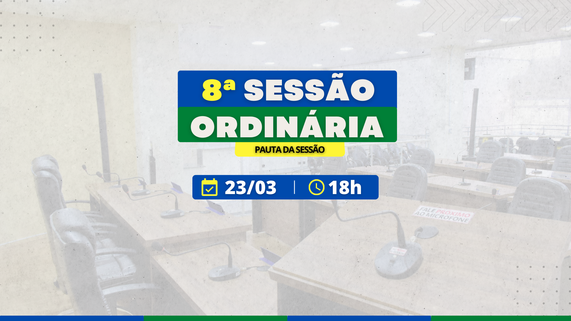 Câmara discutirá projetos de lei sobre infraestrutura, saúde e remuneração na 8ª Sessão Ordinária