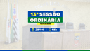 Câmara realiza 13ª Sessão Ordinária com cinco matérias em 2ª discussão e votação