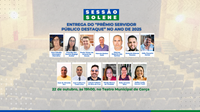 Câmara realiza 1ª edição do “Prêmio Servidor Público Destaque” em Sessão Solene no dia 22 de outubro