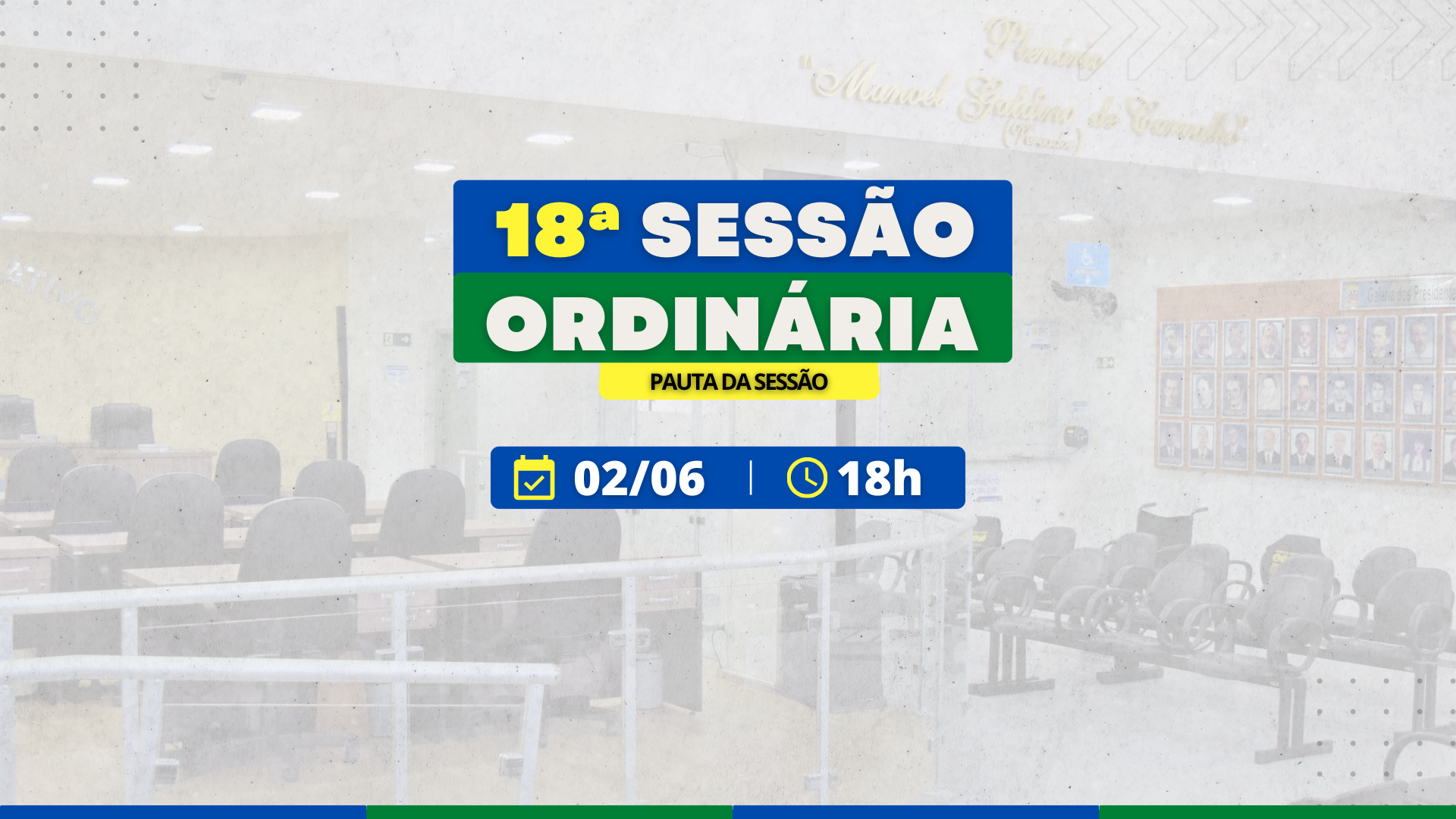 Câmara realizará 18ª Sessão Ordinária com 12 projetos em pauta e sorteio de CPI.