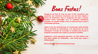 Mensagem de boas festas!
